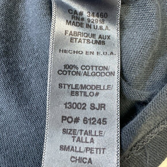 Vintage Juicy Couture Tee Shirt Blue Script Cotton Long Sleeve Size S Y2K - Picture 10 of 13